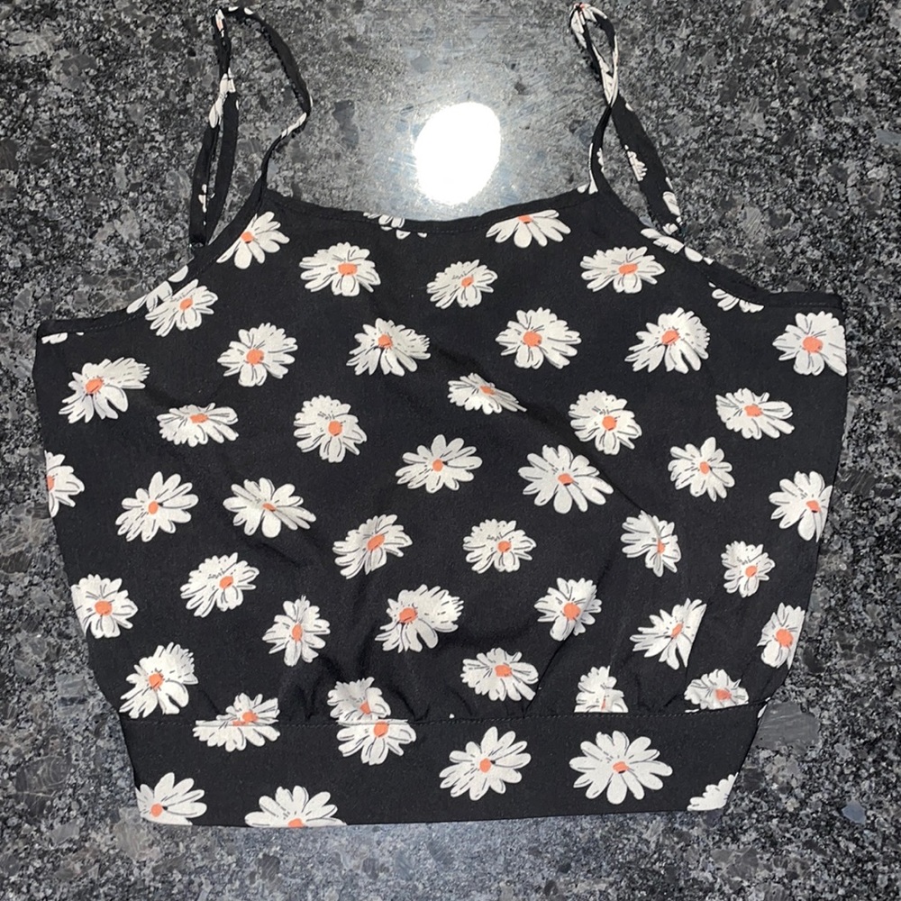 Floral print crop top